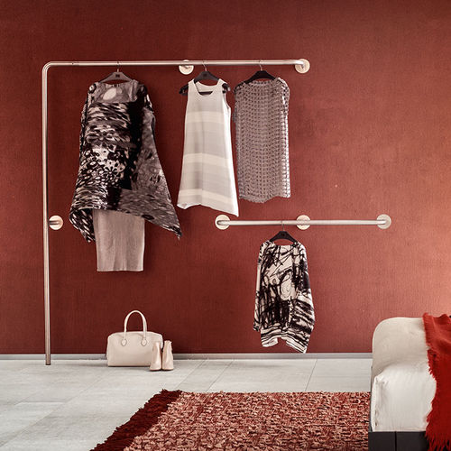 Wandmontierter begehbarer Kleiderschrank - LIBERA & SNAKE  - PIANCA - modern / Stahl / maßgefertigt