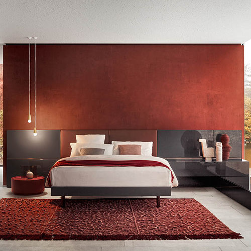 Kopfteil für Doppelbetten - BOISERIE - PIANCA - modern / Stoff / Leder