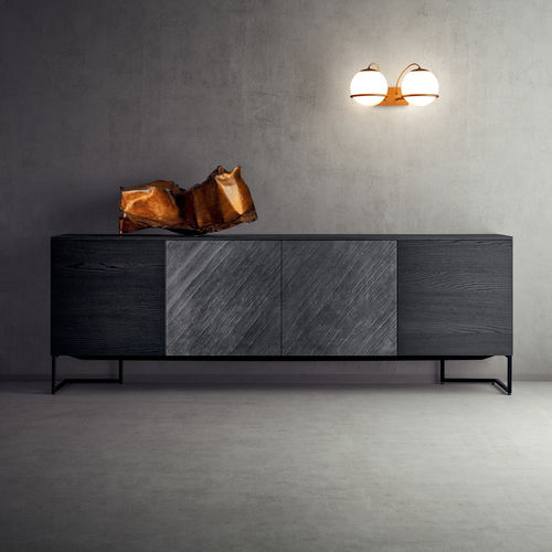 Modernes Sideboard - GRAFICA  - PIANCA - lackiertes Holz / grau