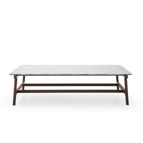 Moderner Couchtisch - FUSHIMI - PIANCA - Holz / Marmor / Terrazzo
