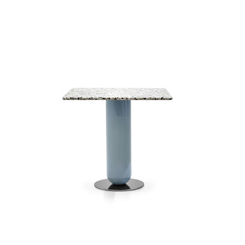 Moderner Tisch - ETTORINO  - PIANCA - lackiertes Holz / Marmor / Terrazzo