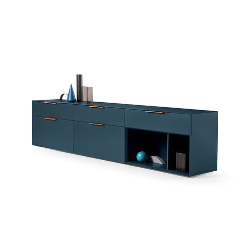 Modernes Sideboard - BREMA - PIANCA - lackiertes Holz / beige