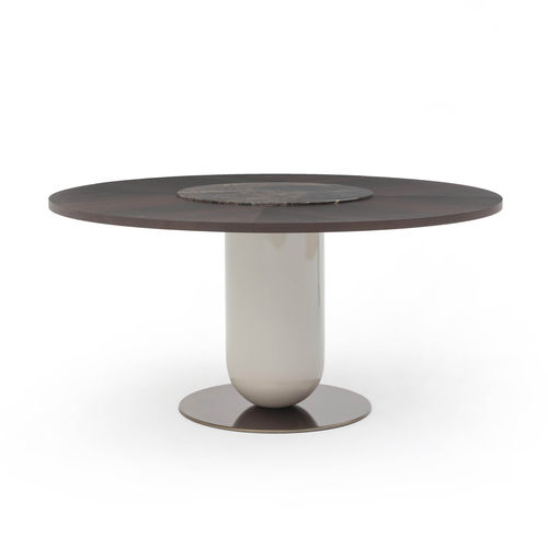 Moderner Tisch - ETTORE - PIANCA - Holz / Marmor / Gestell aus Metall