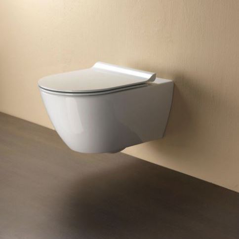 Wandhängendes WC - PURA: 881211 - GSI - Keramik / mit eingebauter Spülung / modern