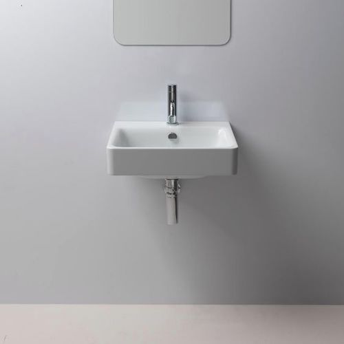 Wand-Waschbecken - SAND: 9086111 - GSI - Keramik / rechteckig / modern