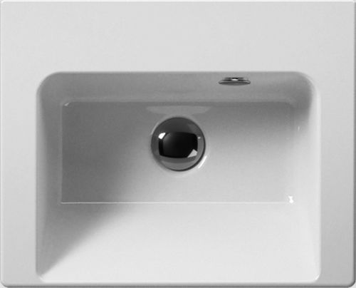 Wand-Waschbecken - NORM: 8684111 - GSI - Keramik / rechteckig / modern