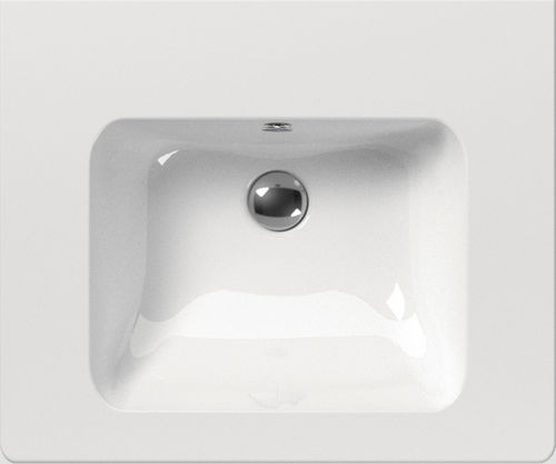Einbauwaschbecken - PURA: 8831111 - GSI - Keramik / rechteckig / modern