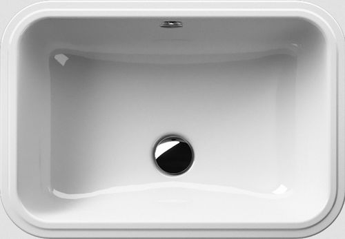 Wand-Waschbecken - PURA: 724311 - GSI - Keramik / mit verstellbarem Spiegel / rechteckig