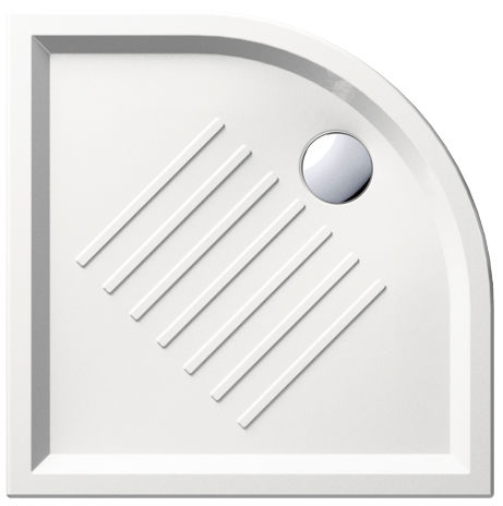 Duschwanne für Eckeinbau - H6: 349711 - GSI - zum Einbauen / Keramik