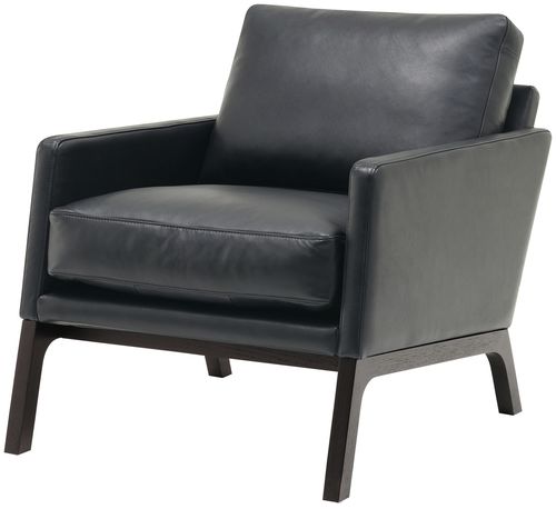 Moderner Sessel - MONTE - BoConcept - Leder / Stoff / Holz