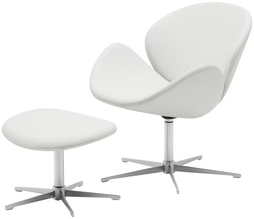 Moderner Sessel - OGI - BoConcept - Leder / Stoff / Stahl