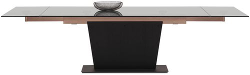 Moderner Esstisch - MONZA - BoConcept - Glas / MDF / Stahl