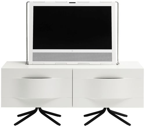 Modernes Fernsehmöbel - OTTAWA - BoConcept - lackiertes Holz / MDF / weiß