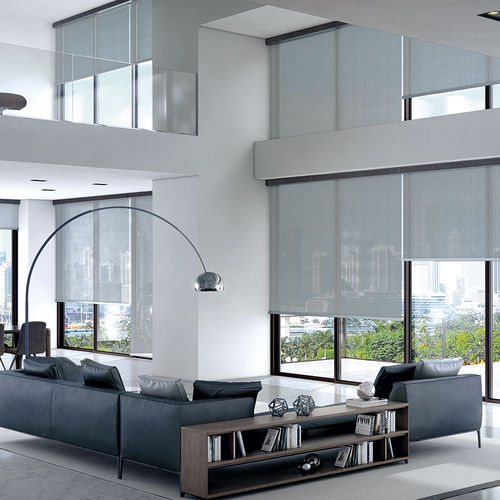 Jalousie für Fenster - Q-STYLE - BANDALUX - Stoff / für Gewerbegebrauch / motorisiert