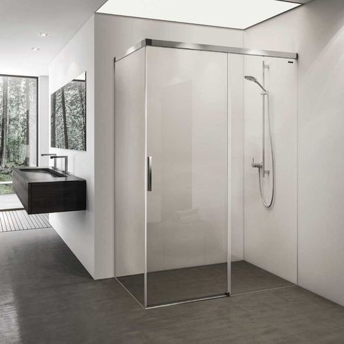 Schiebeduschwand - BELLA VITA 3 PLUS - DUSCHOLUX AG - rechteckig / Hartglas / für Hotelzimmer