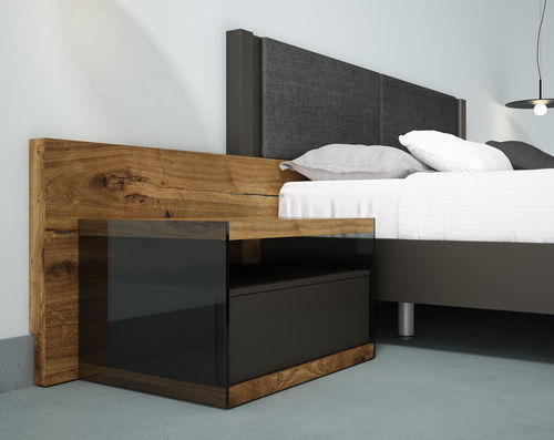 Kopfteil für Doppelbetten - HERMES &amp; LYON - MUEBLES MESEGUE, S.A. - modern / Holz / Polster