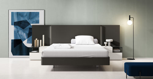 Kopfteil für Doppelbetten - WALL: comp.113 - MUEBLES MESEGUE, S.A. - modern / Holzfurnier / lackiertes MDF