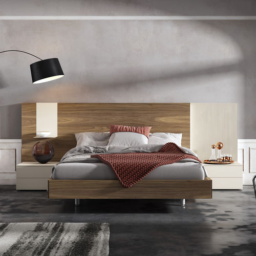 Kopfteil für Doppelbetten - WALL: comp.114 - MUEBLES MESEGUE, S.A. - modern / Holzfurnier / lackiertes MDF