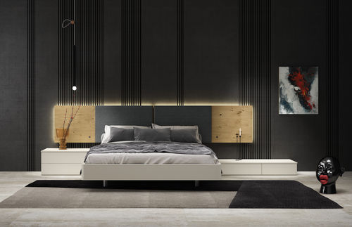 Kopfteil für Doppelbetten - LUCA: comp.117 - MUEBLES MESEGUE, S.A. - modern / Holzfurnier / lackiertes MDF