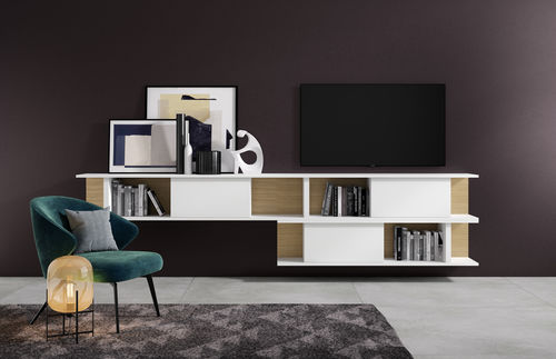 Wandmontiertes Regal - BISTRO - MUEBLES MESEGUE, S.A. - Modul / niedrig / modern