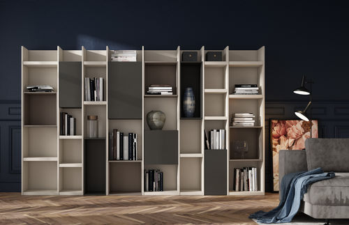 Modul-Bücherregal - SINTESIS - MUEBLES MESEGUE, S.A. - hoch / modern / für Homeoffice