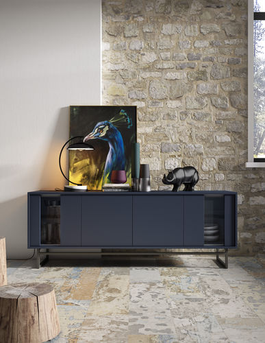 Modernes Sideboard - BOOK - MUEBLES MESEGUE, S.A. - lackiertes Holz / Metall / maßgefertigt
