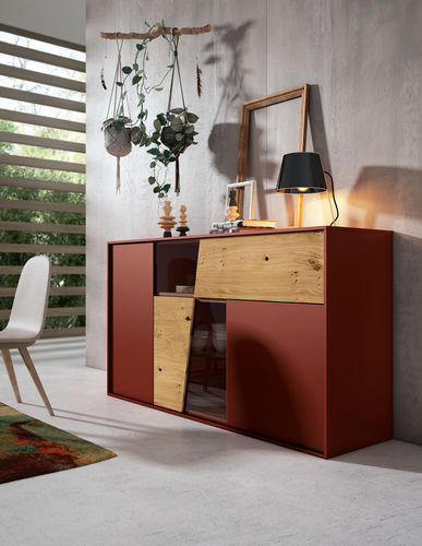 Modernes Sideboard - P - MUEBLES MESEGUE, S.A. - Holz / maßgefertigt / modular