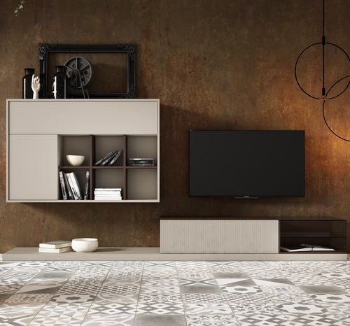 Moderne Wohnwand - BLIND - MUEBLES MESEGUE, S.A. - Holz / maßgefertigt