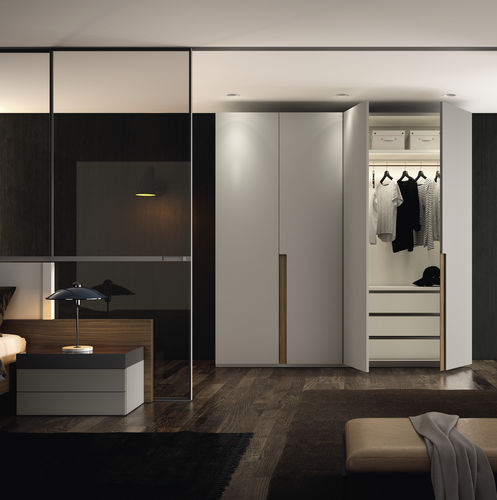 Modul-Kleiderschrank - HALF 201 - MUEBLES MESEGUE, S.A. - modern / lackiertes Holz / mit Schwingtür