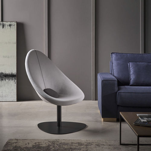 Moderner Sessel - DELTA - FRAJUMAR- BELTA - Stoff / grau / blau