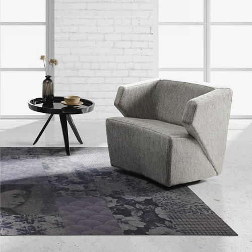Moderner Sessel - DELP - FRAJUMAR- BELTA - Stoff / Massivholz / grau