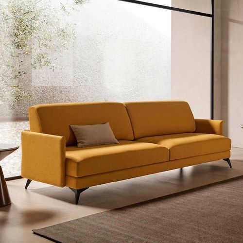 Modernes Sofa - MUST  - FRAJUMAR- BELTA - Stoff / gelb / Massivholz