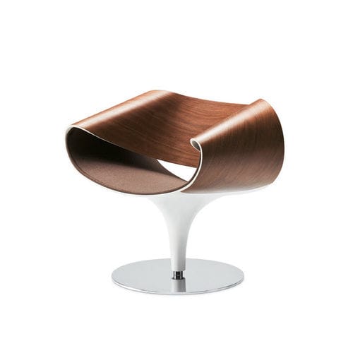 Sessel / originelles Design - PERILLO - Züco - Leder / Stahl / Holz