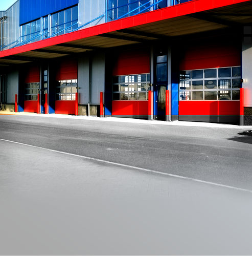 Sektionales Industrietor - OVERHEAD - KONE - Aluminium / Polycarbonat / Acryl