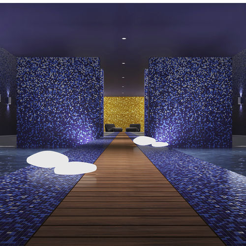 Glasmosaikfliese - GRADIENT - Gong Loon Industries Ltd. - texturiert / Hochglanz / in Naturoptik