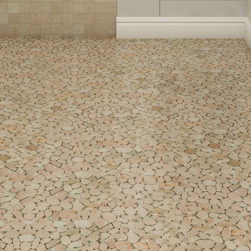 Naturstein-Mosaikfliese - RIVER ROCKS - Interceramic - texturiert / für Badezimmer / Wand