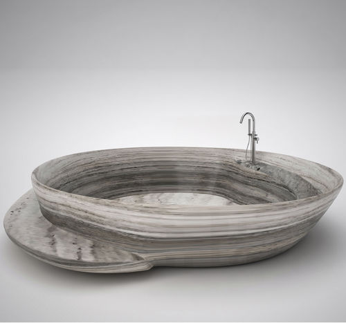 Ovale Badewanne - Tubs - Manzi Marmi S.r.l. - freistehend / für Wohnungen / für Außenbereich
