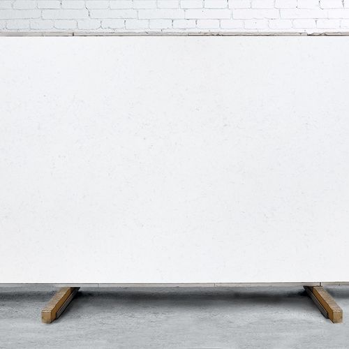 Quarzitsteinplatte - Carrara Misty - Marble Systems - für Wand / poliert / Marmoroptik