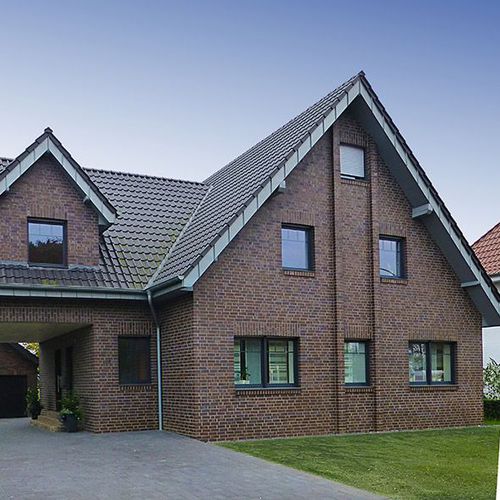 Ziegel für Fassaden - AMRUM - ABC Klinker gruppe - Massiv / braun