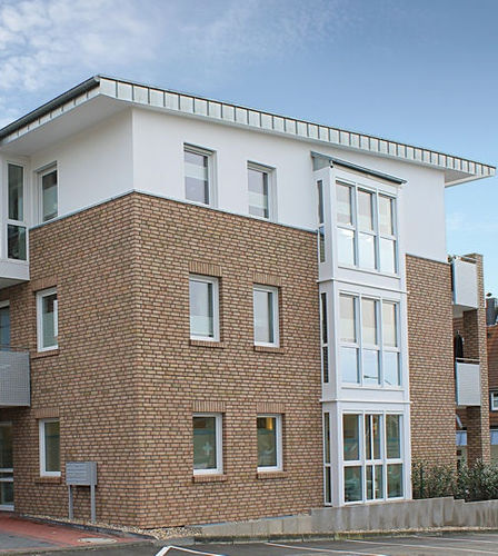 Ziegel für Fassaden - GRAFSCHAFTER BAROCK - ABC Klinker gruppe - Massiv / sandfarben