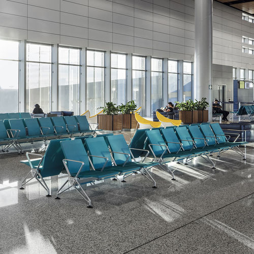 Aluminium-Traversenbank - AIRLINE - vitra USA - Aluminiumguss / Sperrholz / Ahornholz