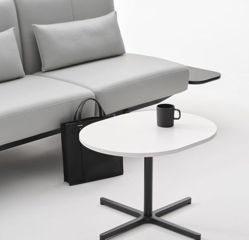 Moderner Arbeitstisch - SOFT - vitra USA - Holz / Epoxid / Gestell aus Epoxid
