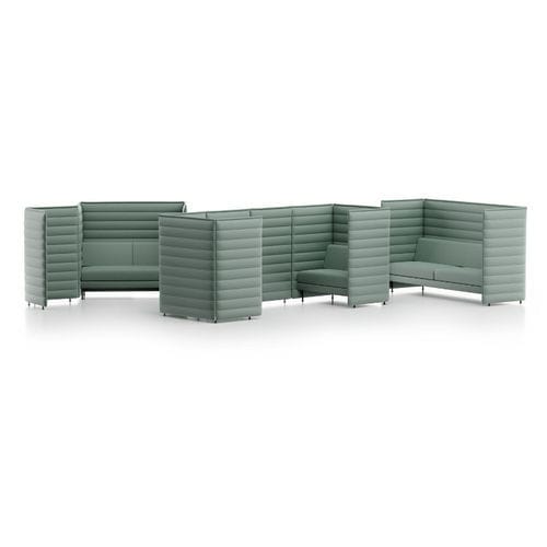 Modernes Sofa - ALCOVE PLUS - vitra USA - Polyester / Polyurethanschaum / für Konzentration und Privatsphäre