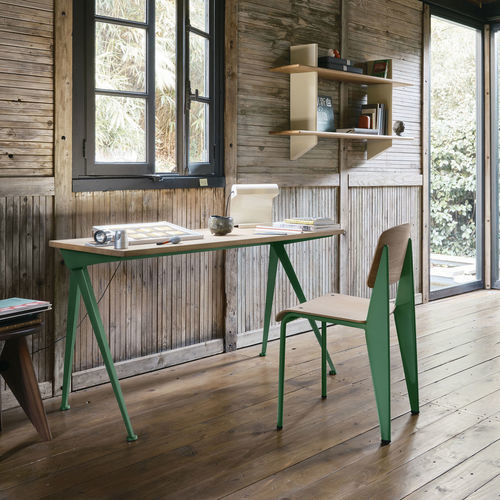 Bodenstehender Schreibtisch - COMPAS DIRECTION - vitra USA - modern / Eiche / Nussbaum