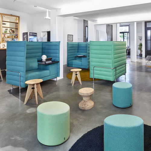 Hohe Polsterbank - ALCOVE - vitra USA - modern / Stoff / für Gewerbegebrauch