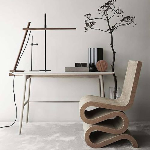 Stuhl / originelles Design - WIGGLE SIDE  - vitra USA - für den Innenraum / Karton / Gestell aus Holz