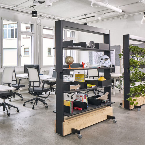 Eiche-Raumteiler - DANCING WALL  - vitra USA - Fichte / für Büro / für den Innenraum