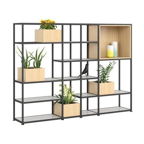 Wandmontiertes Regalsystem - KADO - vitra USA - selbsttragend / minimalistisch / Metall