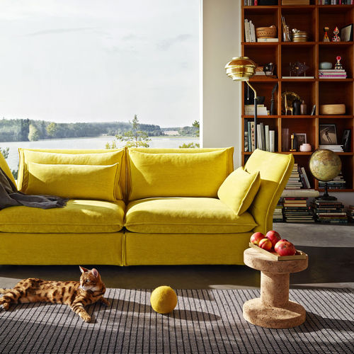 Moderner Beistelltisch - FAMILY - vitra USA - Kork / Gestell aus Kork / rund