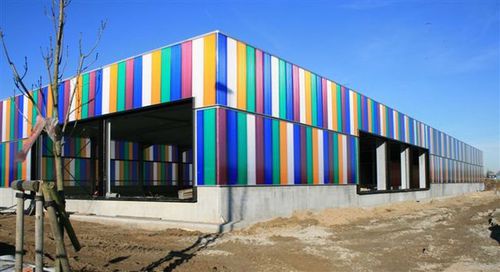 Paneel-Fassadenverkleidung - SYSTÈME EMBOÎTABLE - PSD-Plastiques - Polycarbonat / glatt / schachtelbar
